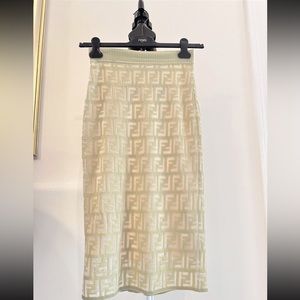 Fendi Zucca midi skirt